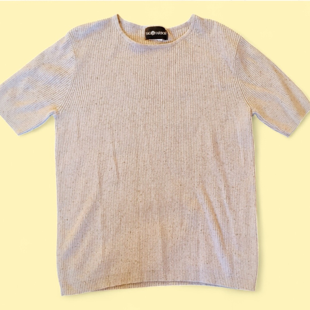 Sag Harbor Beige Knit Top